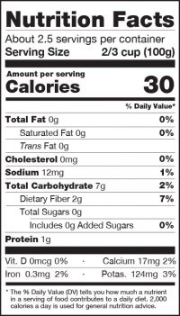 Diced Onions Nutrition