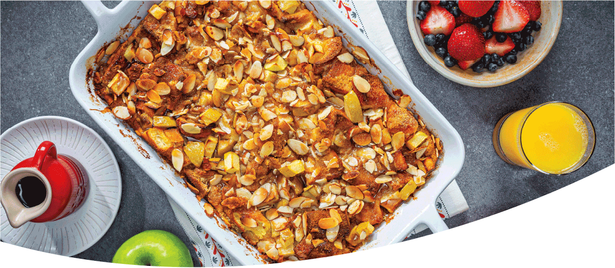 Overnight Almond Apple Casserole